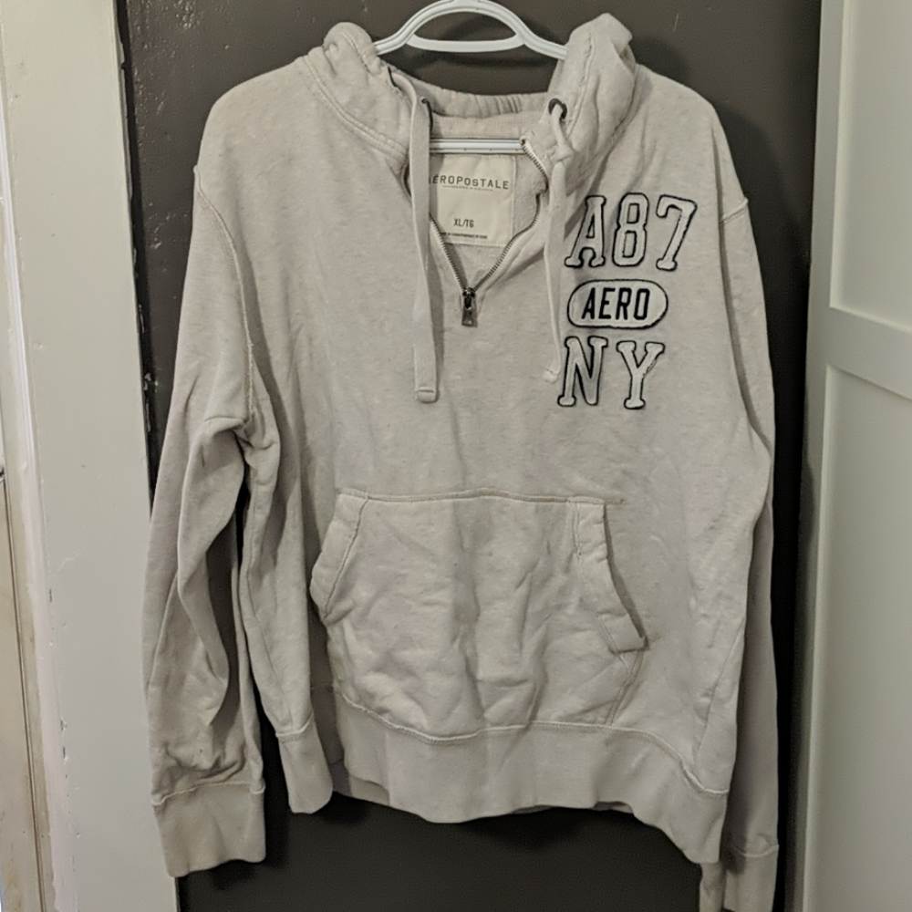Mens XL Aeropostale Quarter Zip Hoodie